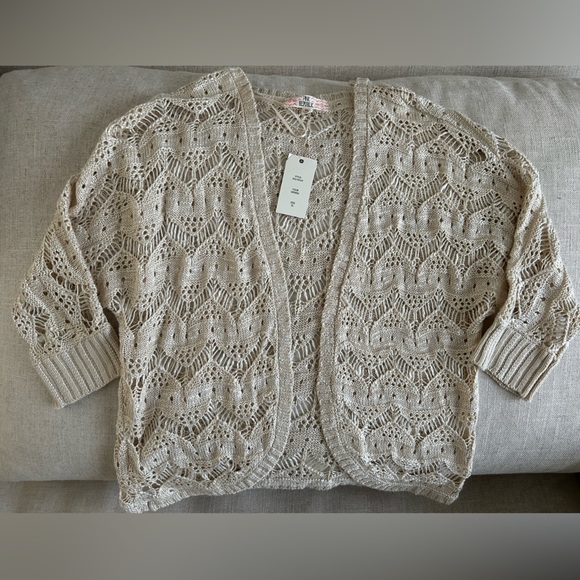Pink Republic Sweaters - NWT Pink Republic crochet womens cardigan